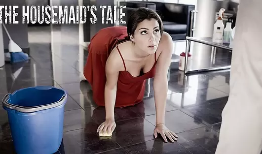 Грубый хозяин против воли трахнул служанку с очень сочными сиськами